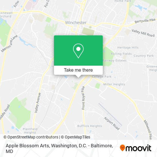 Apple Blossom Arts map