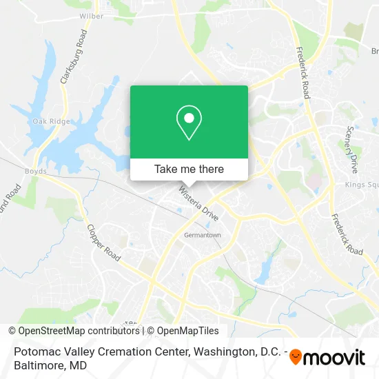 Potomac Valley Cremation Center map