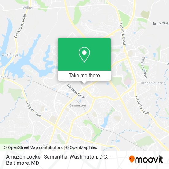 Amazon Locker-Samantha map