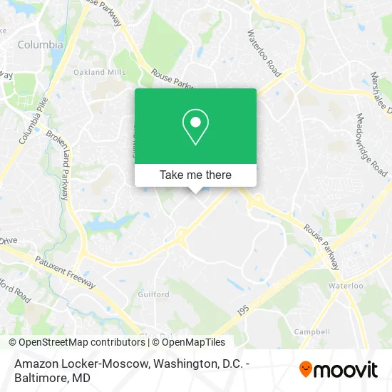 Amazon Locker-Moscow map