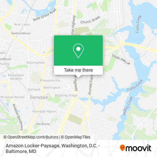 Amazon Locker-Paysage map