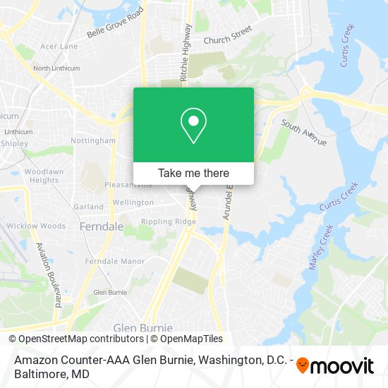 Amazon Counter-AAA Glen Burnie map