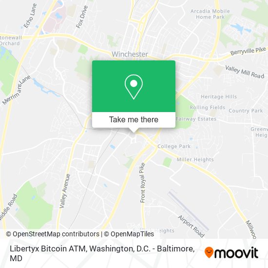 Mapa de Libertyx Bitcoin ATM