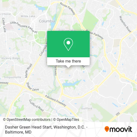 Dasher Green Head Start map