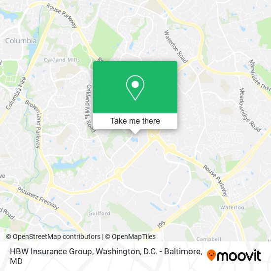 HBW Insurance Group map