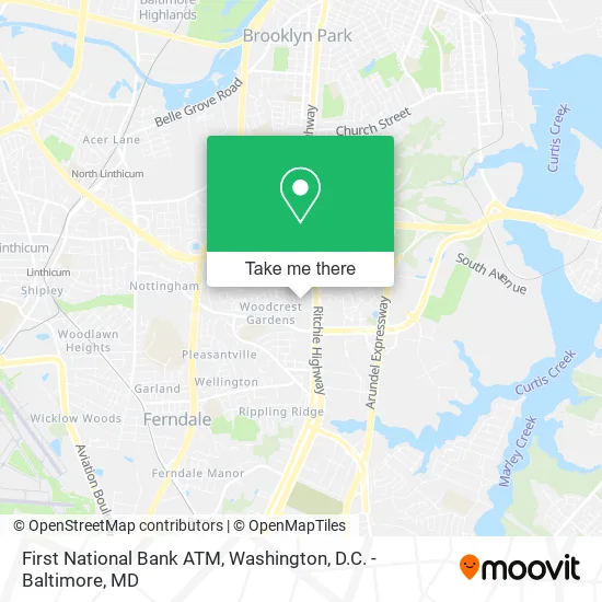 Mapa de First National Bank ATM