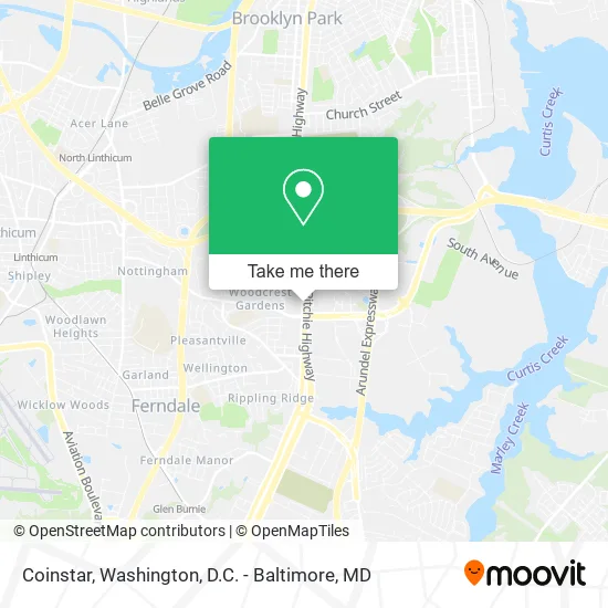 Mapa de Coinstar