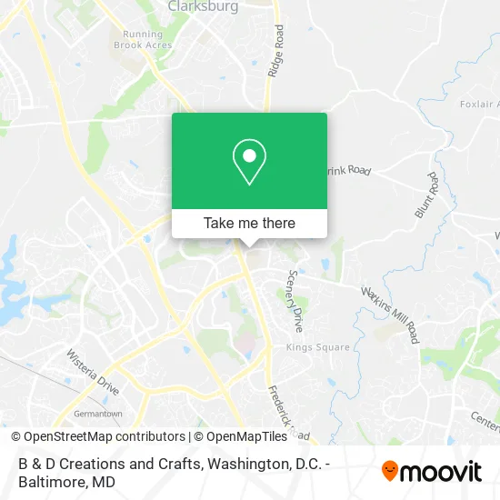 B & D Creations and Crafts map