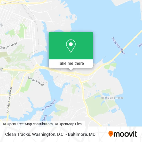 Clean Tracks map