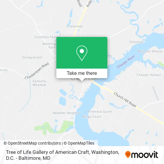 Mapa de Tree of Life Gallery of American Craft
