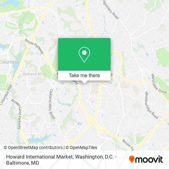 Howard International Market map