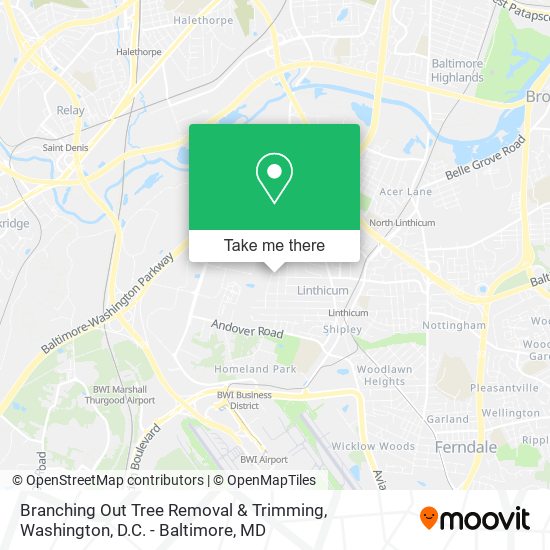 Mapa de Branching Out Tree Removal & Trimming