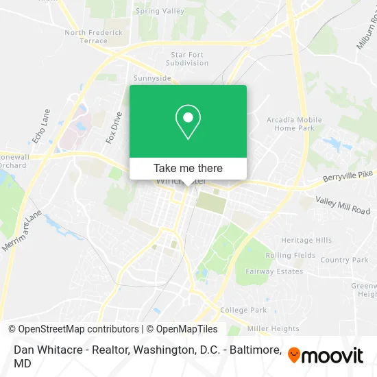 Dan Whitacre - Realtor map