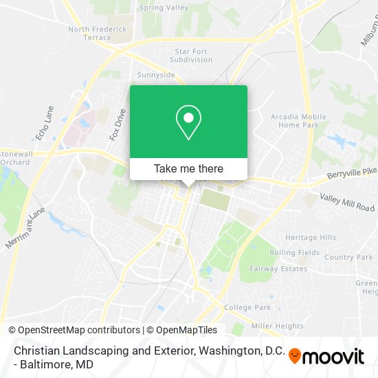 Christian Landscaping and Exterior map