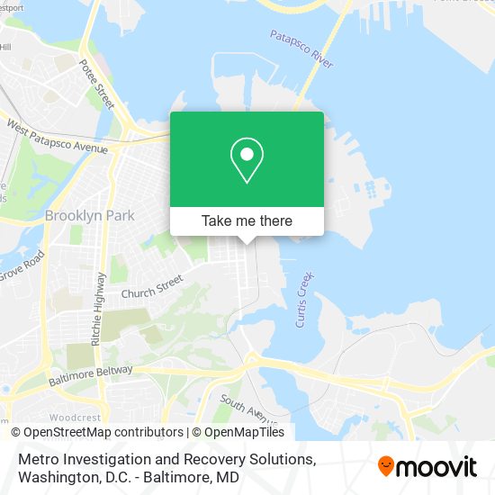 Mapa de Metro Investigation and Recovery Solutions