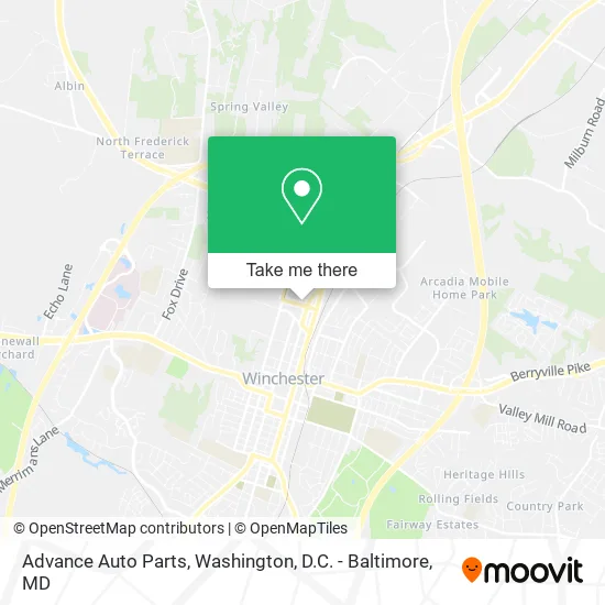 Advance Auto Parts map