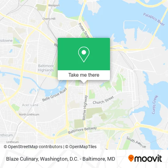 Blaze Culinary map