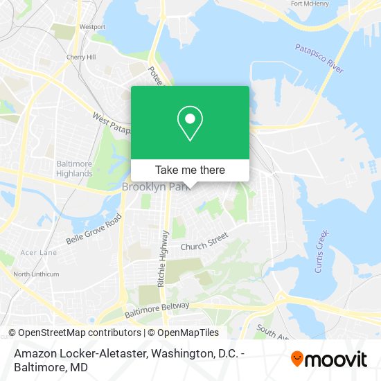 Mapa de Amazon Locker-Aletaster