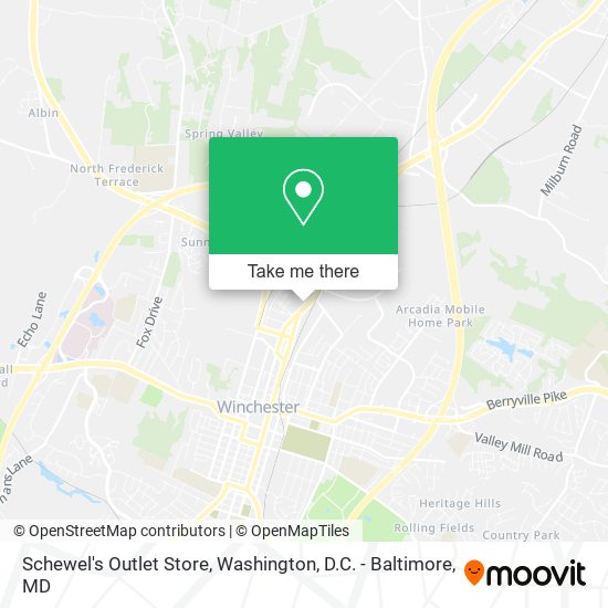 Schewel's Outlet Store map