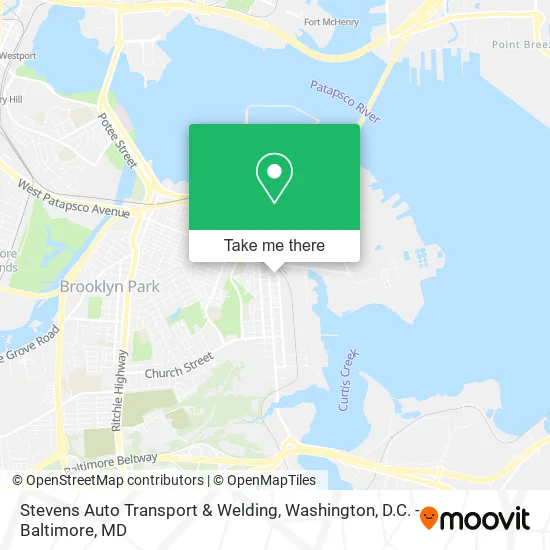 Mapa de Stevens Auto Transport & Welding