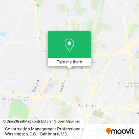 Construction Management Professionals map