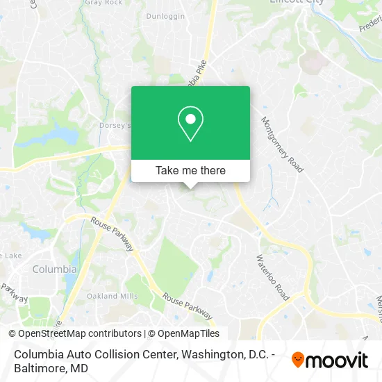 Columbia Auto Collision Center map