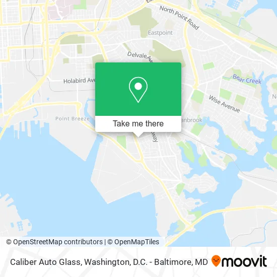 Caliber Auto Glass map