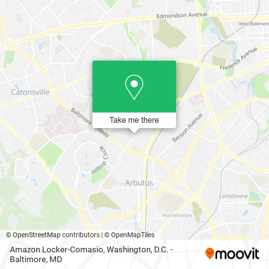 Amazon Locker-Comasio map