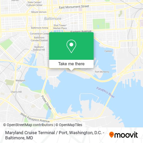 Maryland Cruise Terminal / Port map