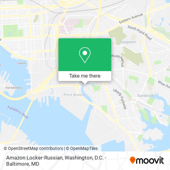 Mapa de Amazon Locker-Russian