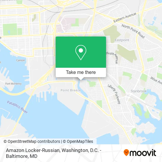 Amazon Locker-Russian map