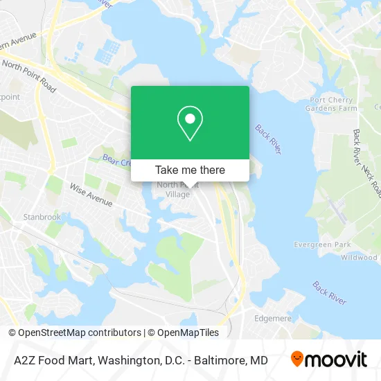 A2Z Food Mart map