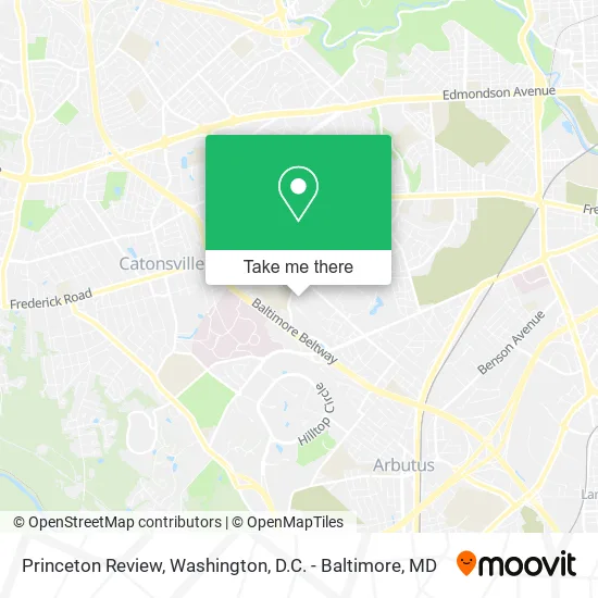 Princeton Review map
