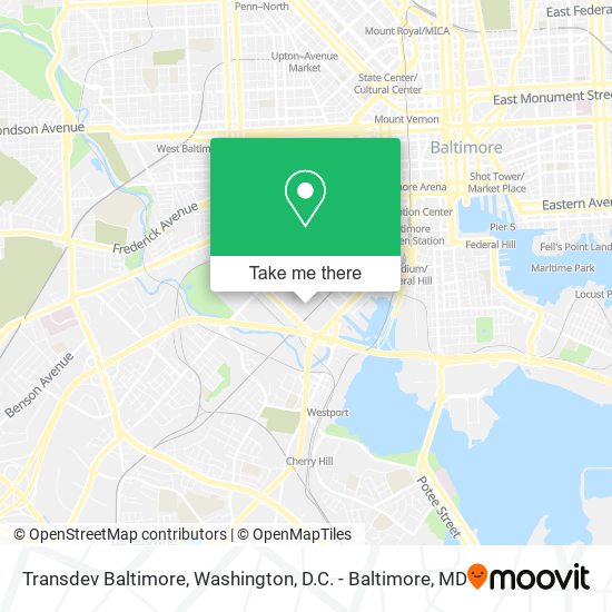 Mapa de Transdev Baltimore