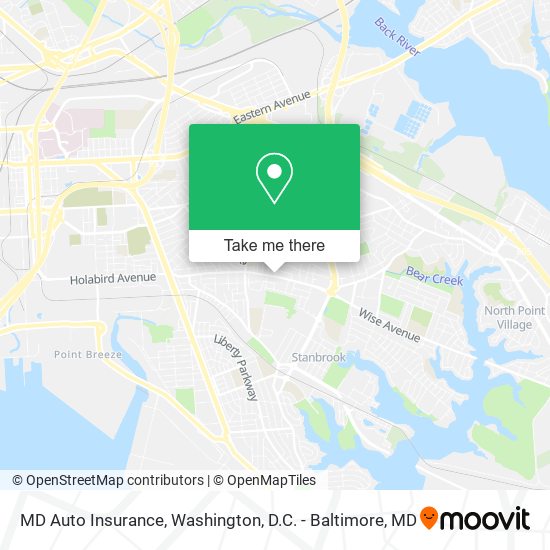 MD Auto Insurance map