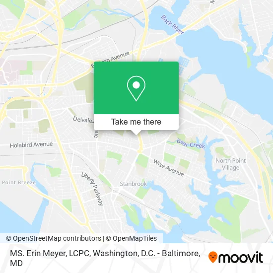 MS. Erin Meyer, LCPC map