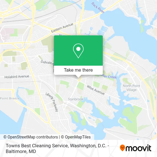 Towns Best Cleaning Service map