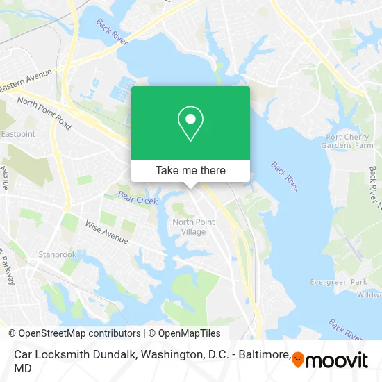 Car Locksmith Dundalk map