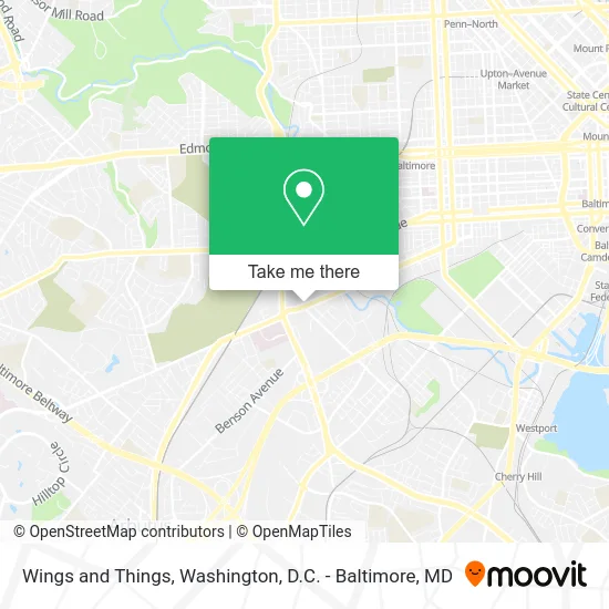 Wings and Things map