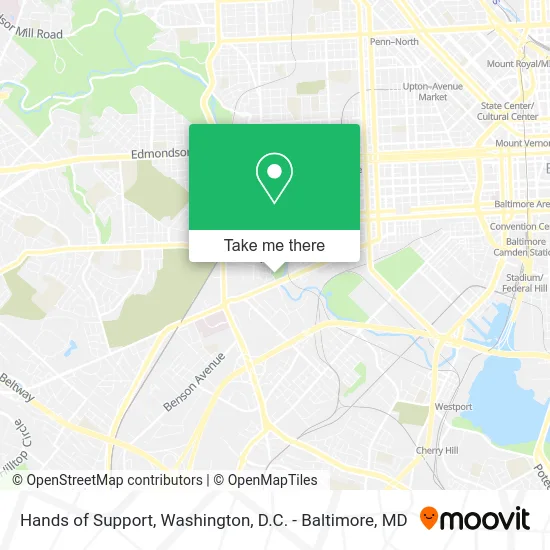 Hands of Support map