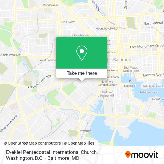 Mapa de Evekiel Pentecostal International Church