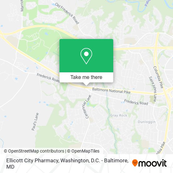 Mapa de Ellicott City Pharmacy