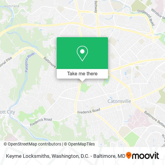 Mapa de Keyme Locksmiths