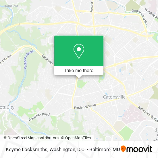 Keyme Locksmiths map