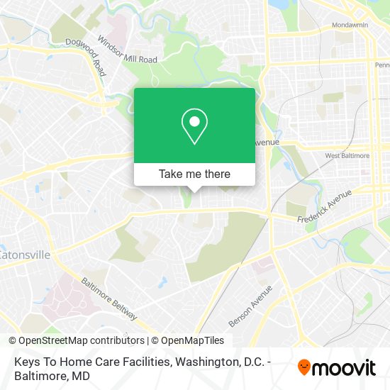 Keys To Home Care Facilities map