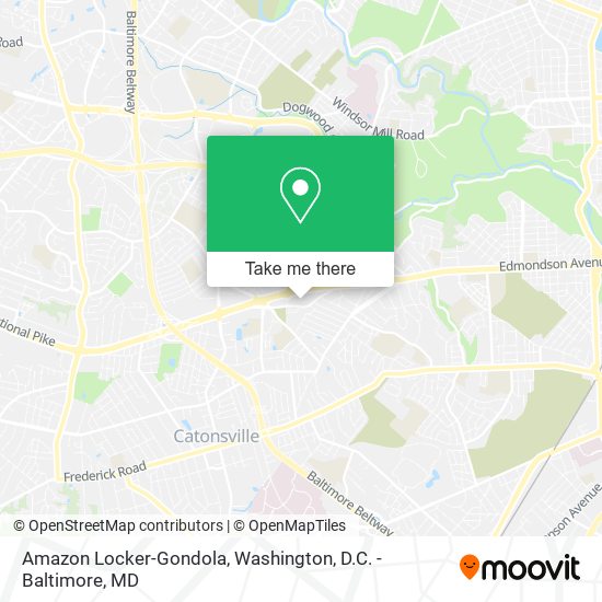 Amazon Locker-Gondola map