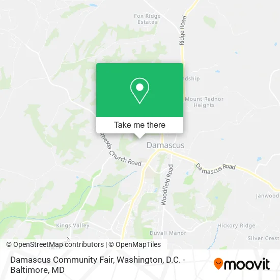 Damascus Community Fair map