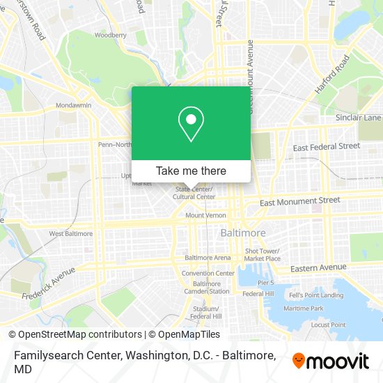Familysearch Center map