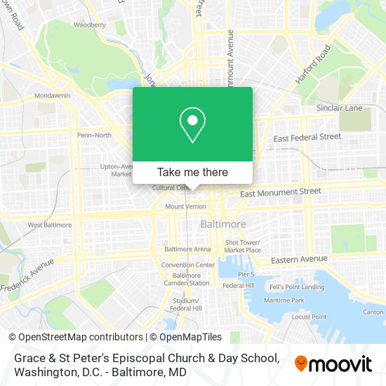 Mapa de Grace & St Peter's Episcopal Church & Day School