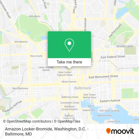 Amazon Locker-Bromide map
